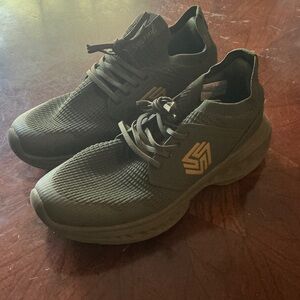 Sleek Olive Green Sneakers